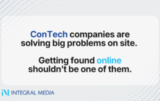 `Integral Media graphic saying "Logistics moves the world. Digital marketing moves the leads."`